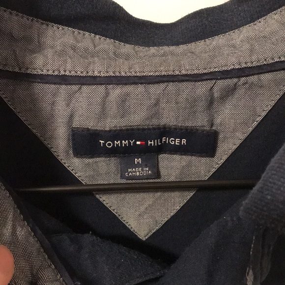 Tommy Hilfiger Dark Blue Polo - Picture 3 of 4